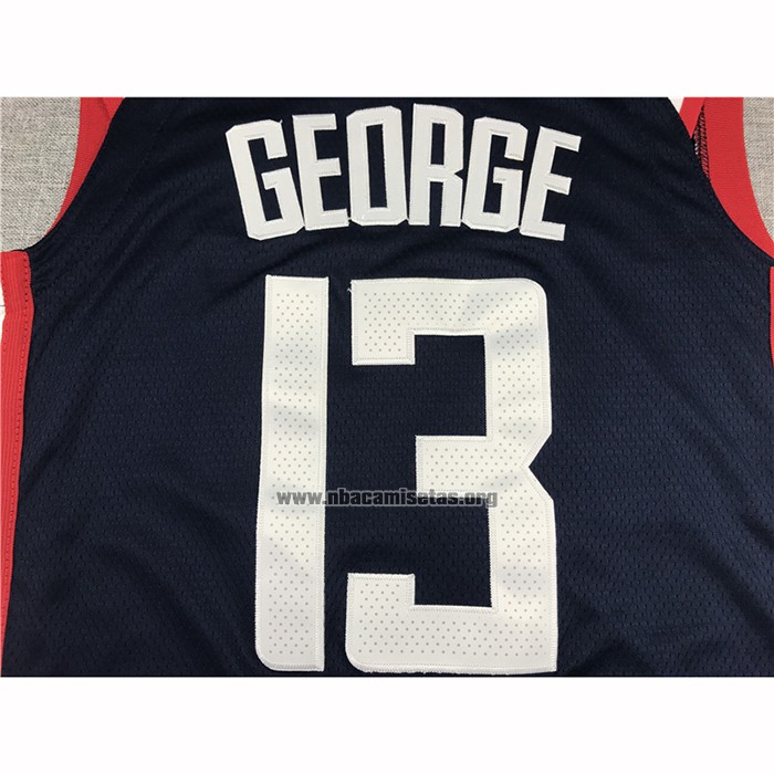 Camiseta Los Angeles Clippers Paul George NO 13 Ciudad 2018-2019 Azul